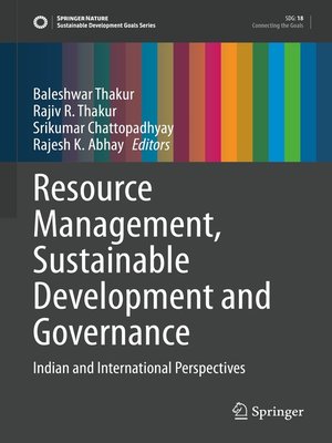 cover image of Resource Management, Sustainable Development and Governance